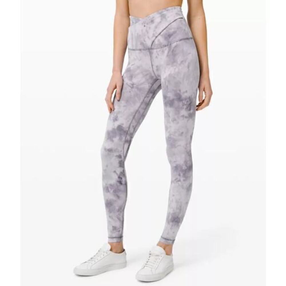 Lululemon Athletica Purple Tie-Dye Leggings